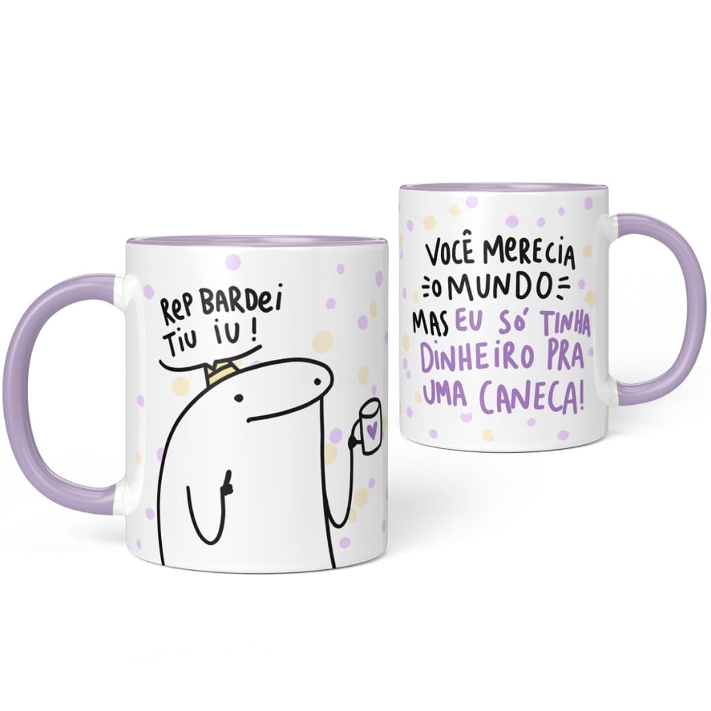 Caneca xícara de cerâmica Flork Bento aniversário bonequinho engraçado para presente divertido