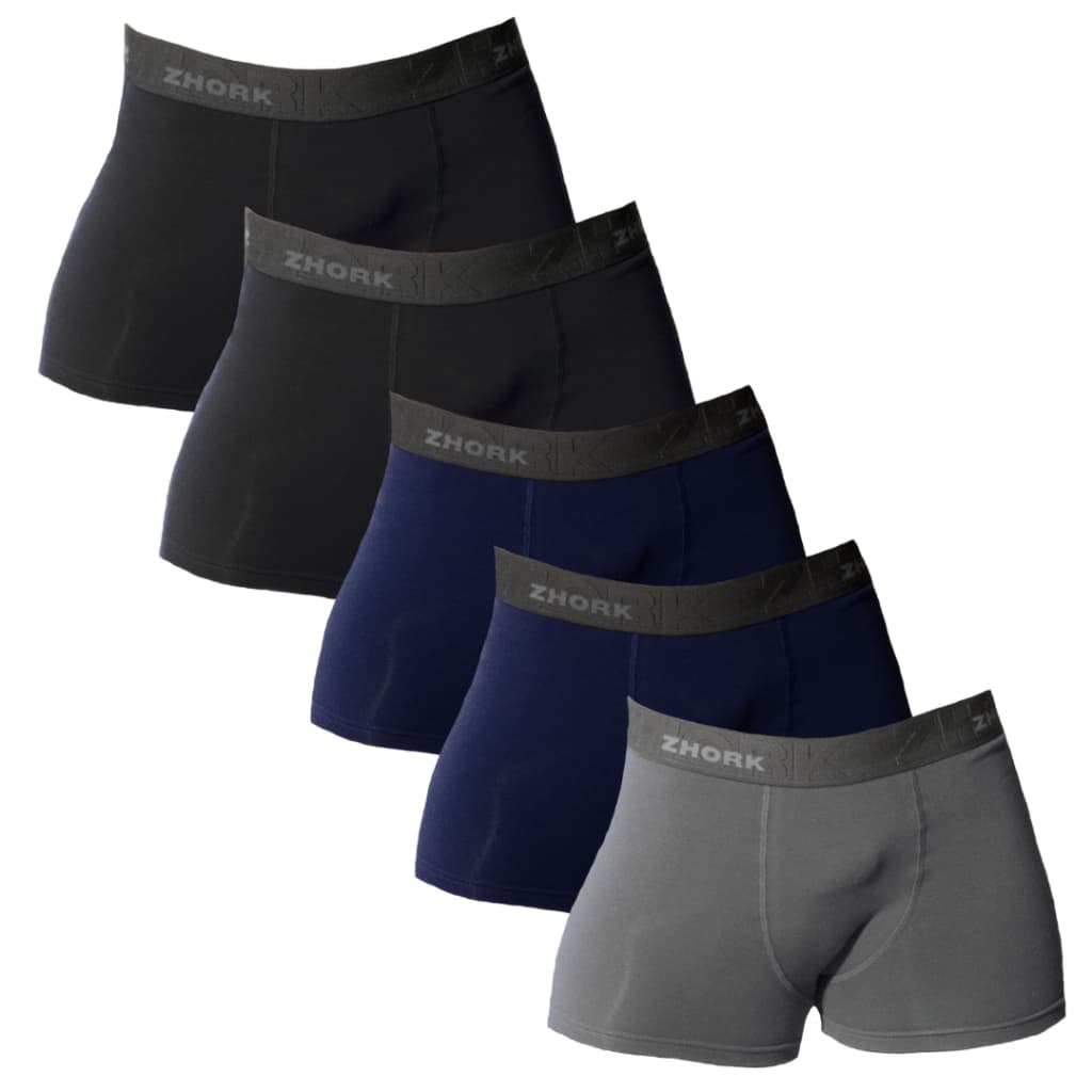 Kit com 5 Cuecas Boxer Microfibra Forro 100% algodão Box P ao GG Lisas Masculino original