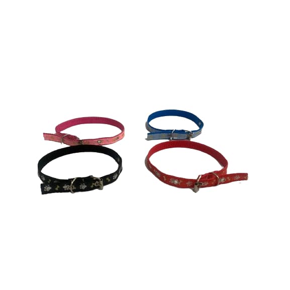 Coleira Para Cachorro Nylon Decorado Simples Coleira Cão E Gato