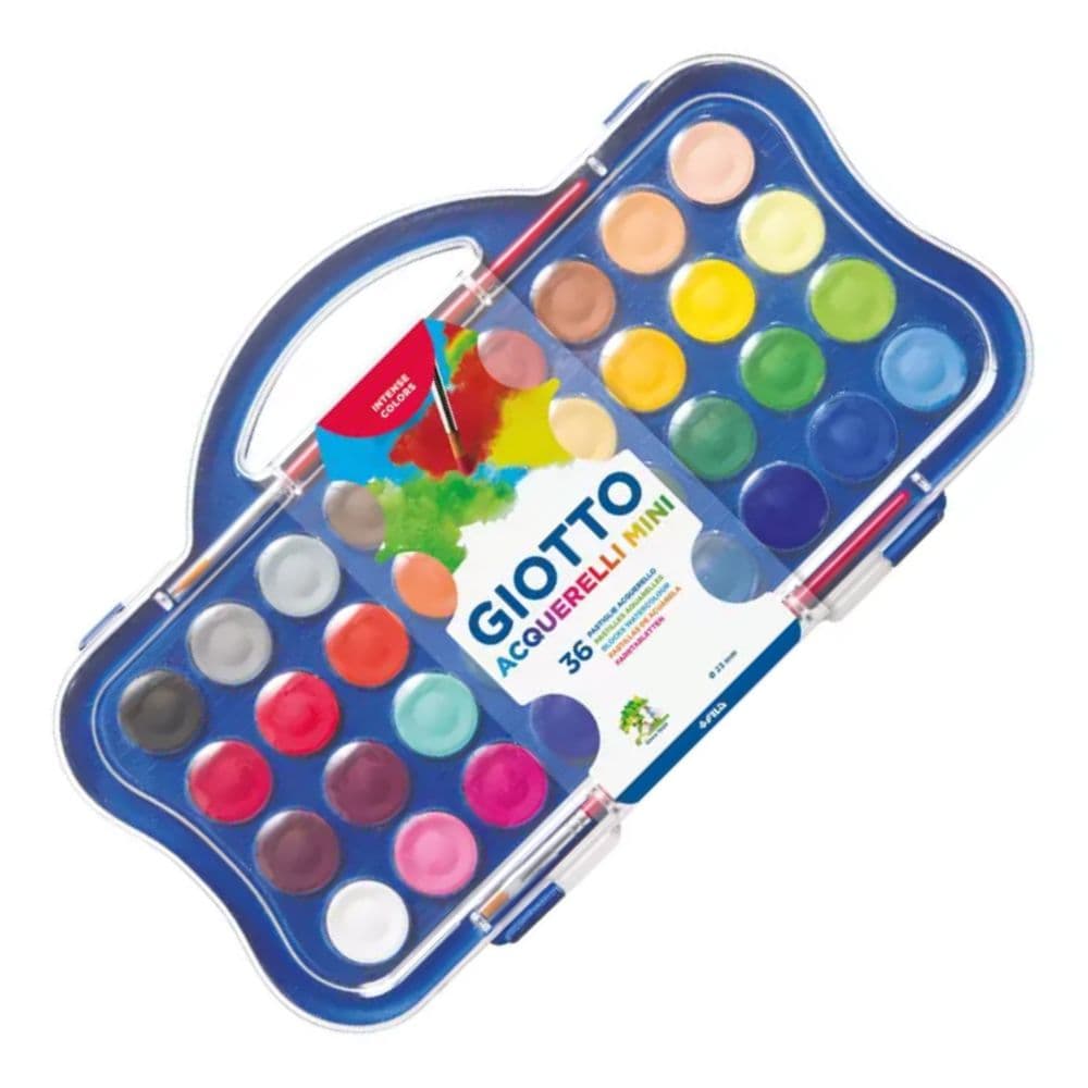 Aquarela em Pastilha GIOTTO Mini 23mm + Pincel - Escolha o Modelo