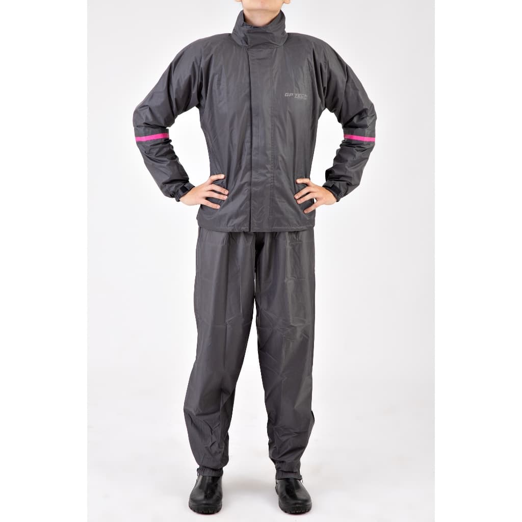 Capa Chuva Feminina Gp Tech Essence Premium Cinza-rosa