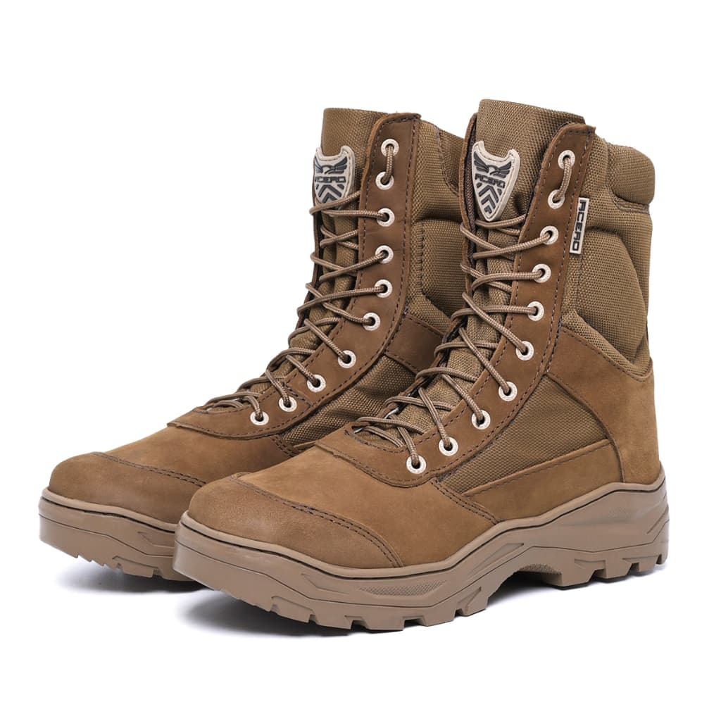 Bota Coturno Militar Acero Botas Couro Nobuck Selva Padrão EB
