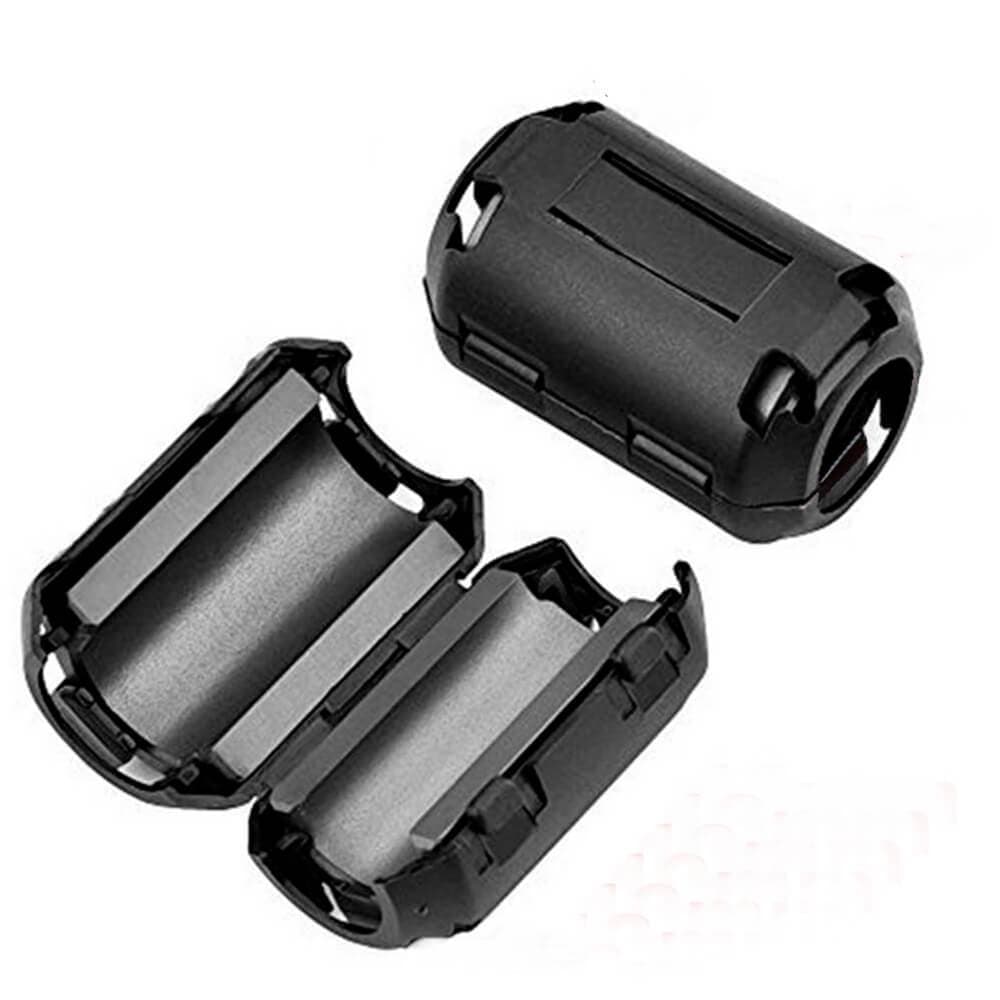 KIT 5 Núcleos Ferrite Supressor de Ruídos EMI RFI Tipo Clamp ( Envio Imediato)