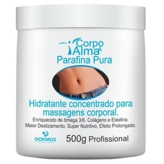 Creme Extra Hidratante Parafina Pura Concentrada Massagem Drenagem Linfatica Deslizante Seca Barriga Dokmos