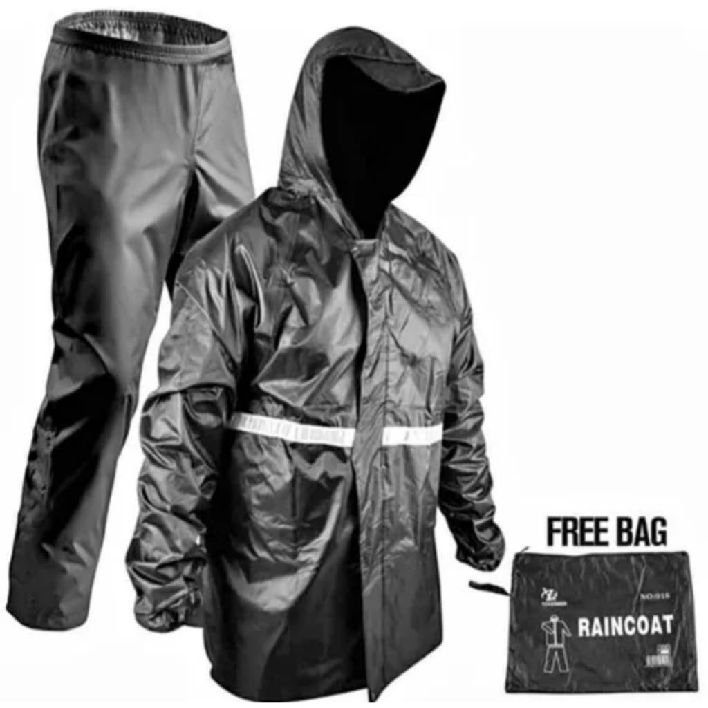 Capa De Chuva  Motoqueiro Motoboy Com Faixa Refletiva Conjunto Completo