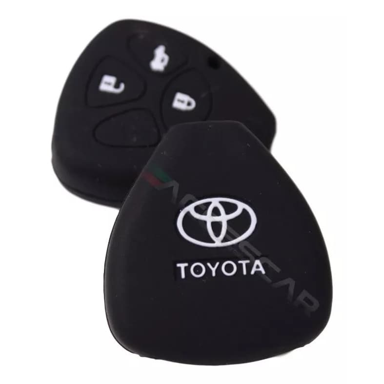 Capa Silicone Chave Toyota Hilux Etios Sw4 Rav4 Yaris Corola - Preto