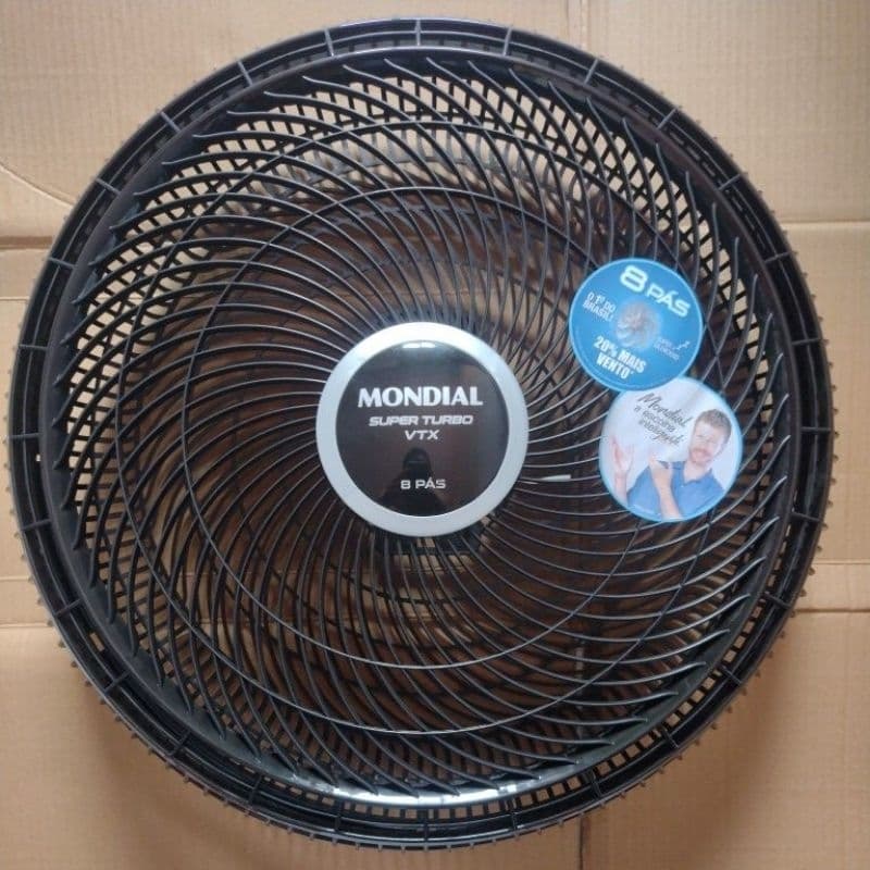 PAR GRADE DIANTEIRA E TRASEIRA VENTILADOR VTX-40-8P PRETO MONDIAL ORIGINAL
