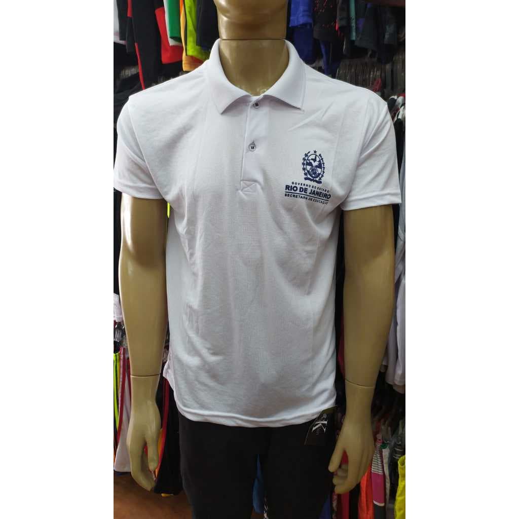 Camisa Escolar Estadual Ensino Médio Escola Pública Adulto com Manga Sem Manga e Baby Look Polo