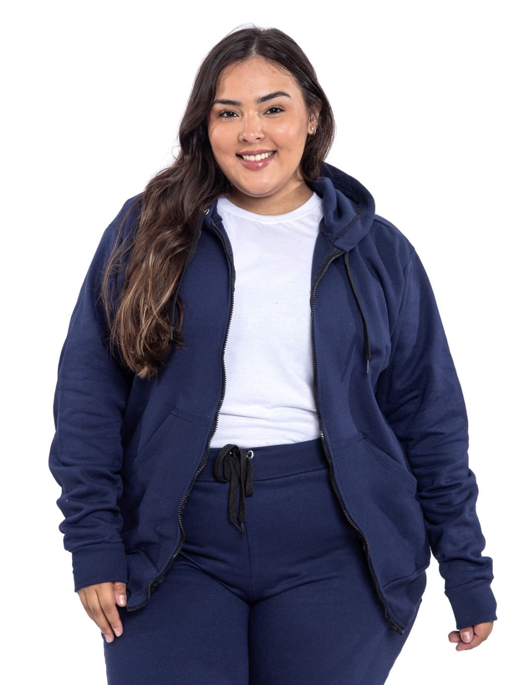 Kit Calça Jogger + Moletom Zíper Blusa Grande Casaco Plus Size Promoção