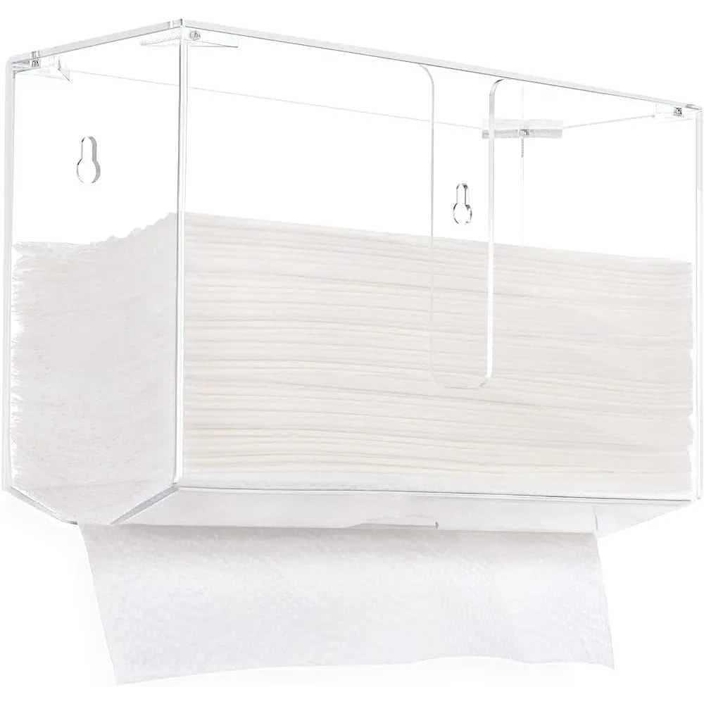 Caixa Porta Lenços De Parede Em Acrílico Transparente.