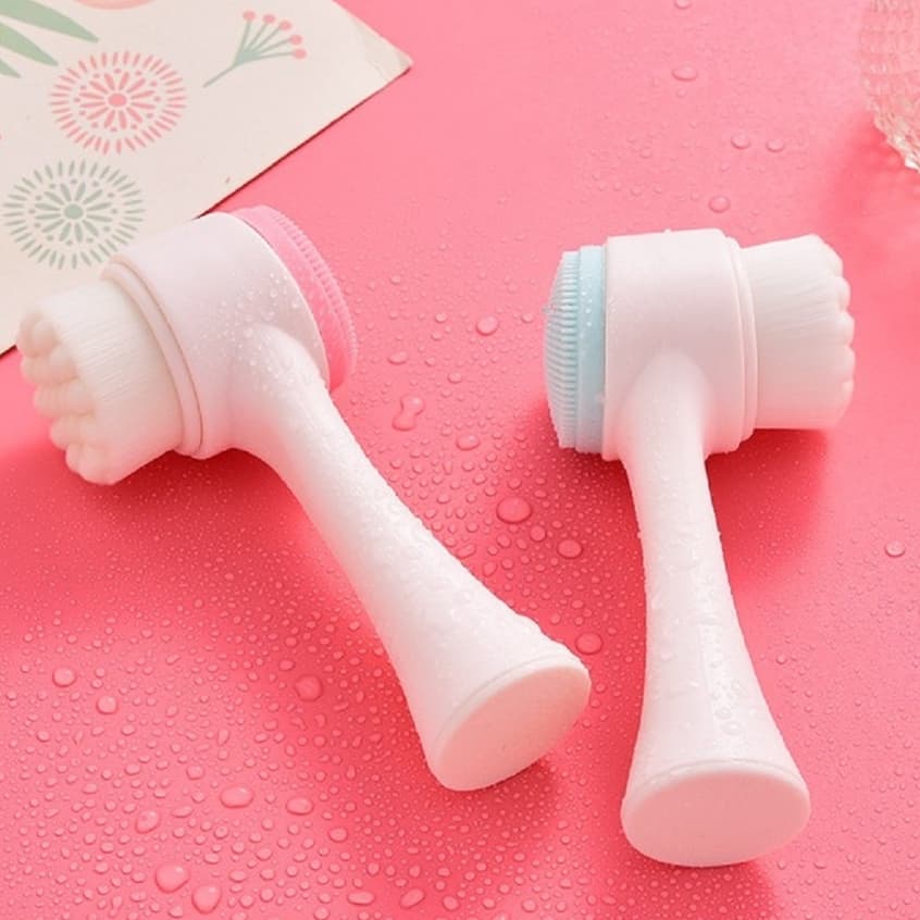 Escova Limpeza Facial 2 Em 1 Massagem Esponja - Skin Care
