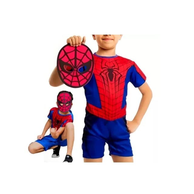Fantasia Homem Aranha  Infantil Heróis Com Máscara