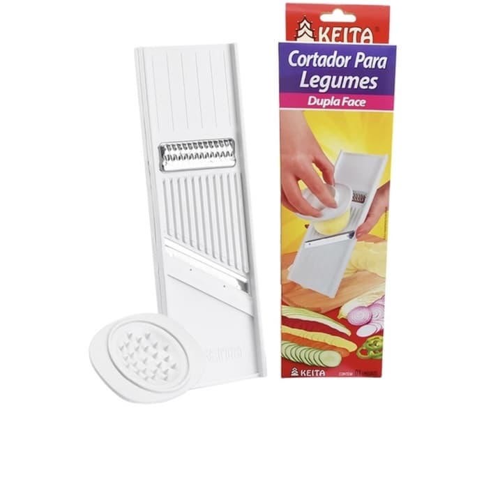 Cortador Fatiador De Legumes Japonês Dupla Face 2 em 1 - Keita