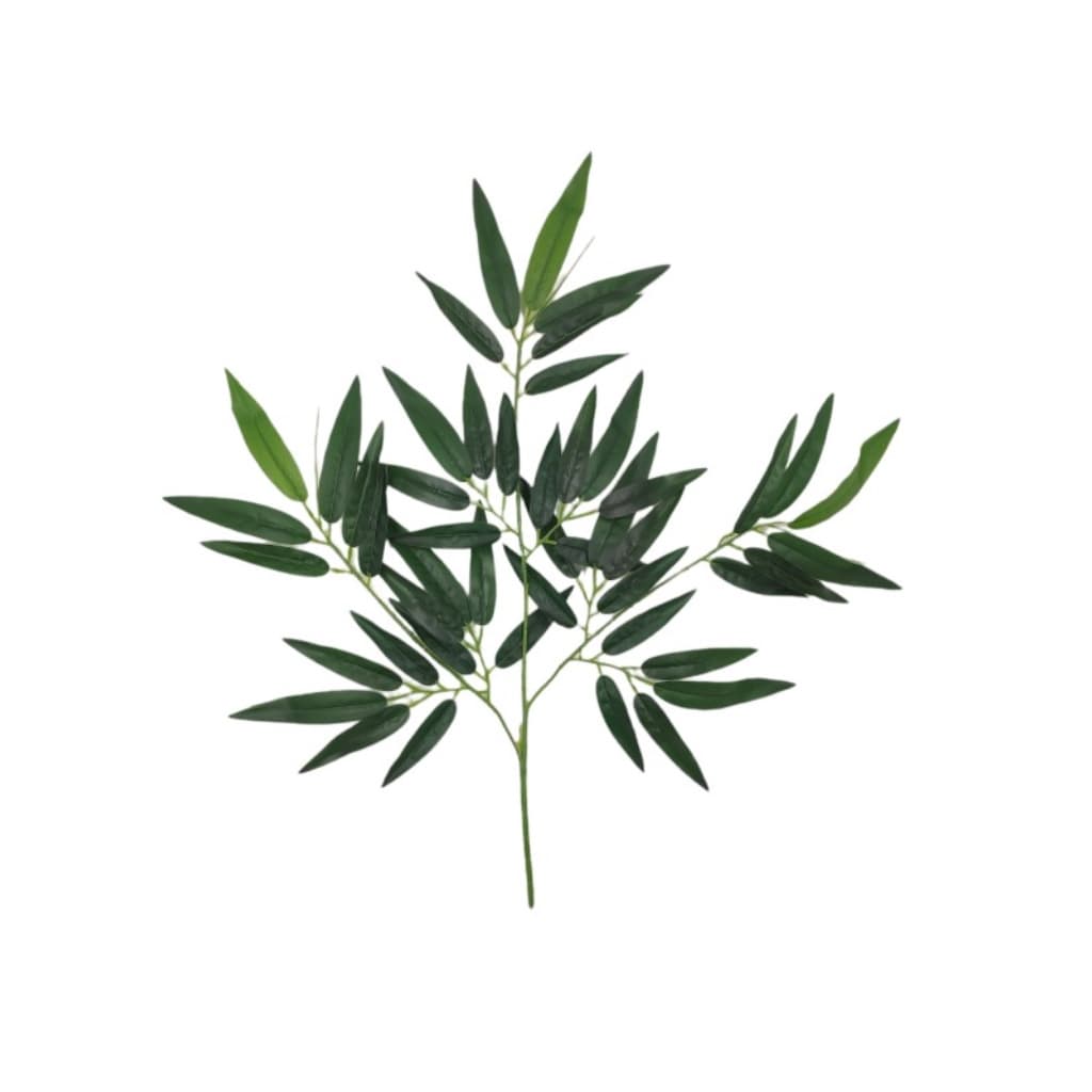 Galho Folha de Bambu Planta Artificial Para Arranjos 65CM
