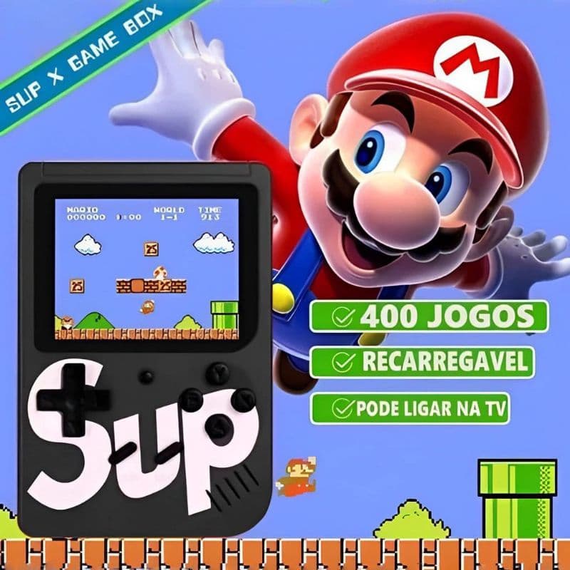Mini Game Retrô Portatil Nintendo 400 Jogos Antigos Anos 80 envio de Brasília