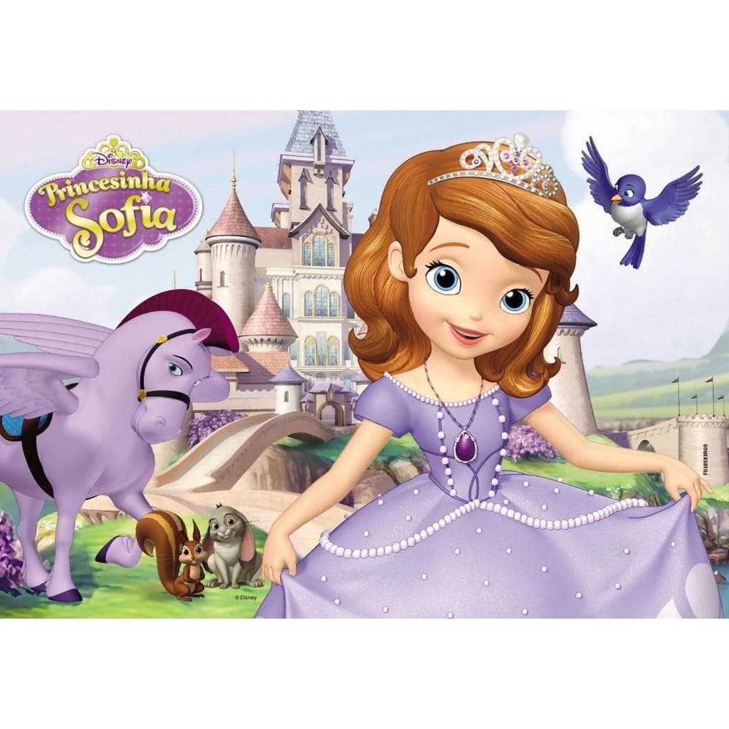 Painel festa decorativo so um bolinho princesa princesinha Sofia
