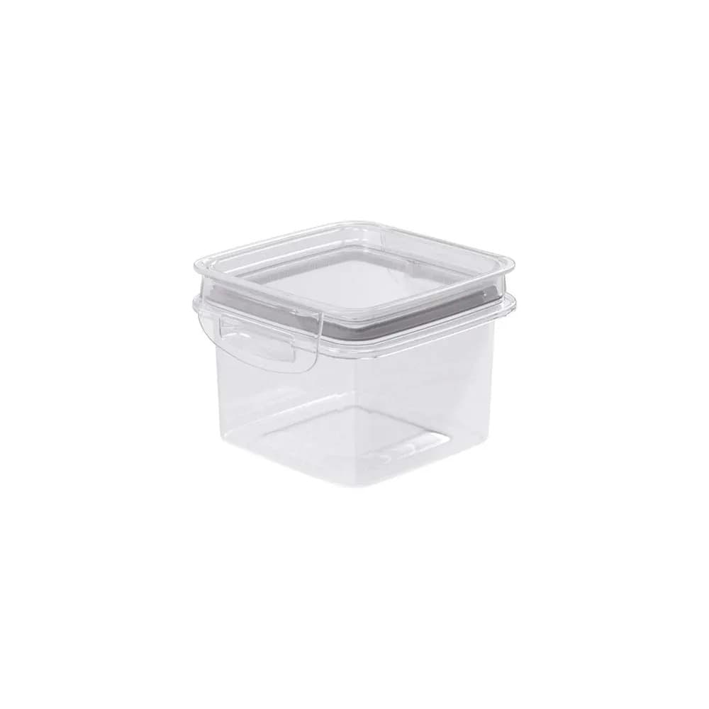 Porta Mantimentos Hermético Quadrado Trava Mais 380 ml