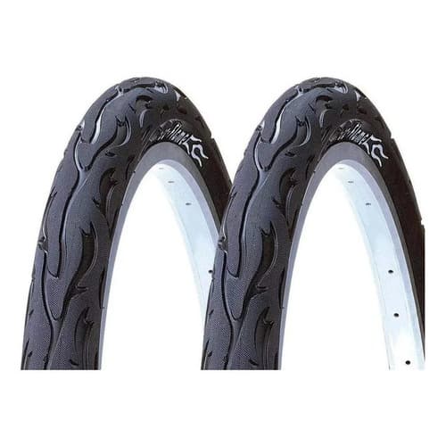 KIT PAR PNEU KENDA FLAME 26 X  2.125 BALÃO SLICK BIKE MOUNTAIN BIKE MTB