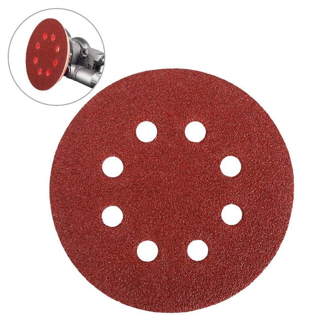 Disco de Lixa Perfurado Aderente 125mm Kit com 10 unidades