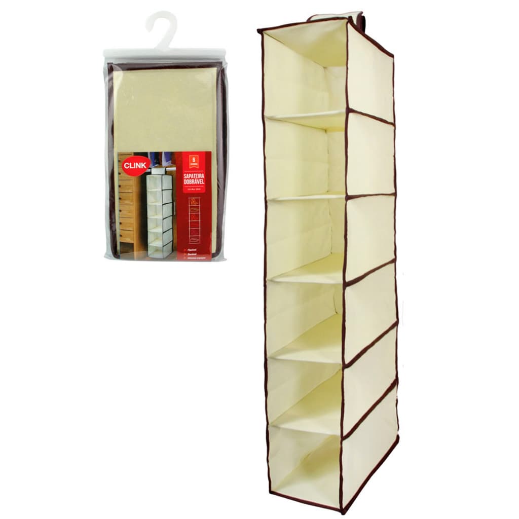 Sapateira Vertical Dobrável Organizador Para Guarda Roupa