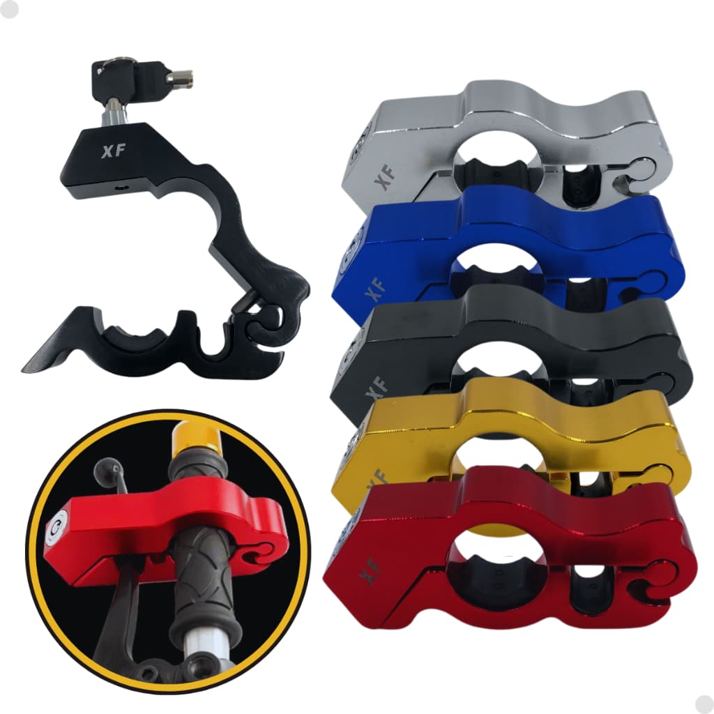 TRAVA CADEADO PARA MOTO UNIVERSAL DE MANETE ACELERADOR