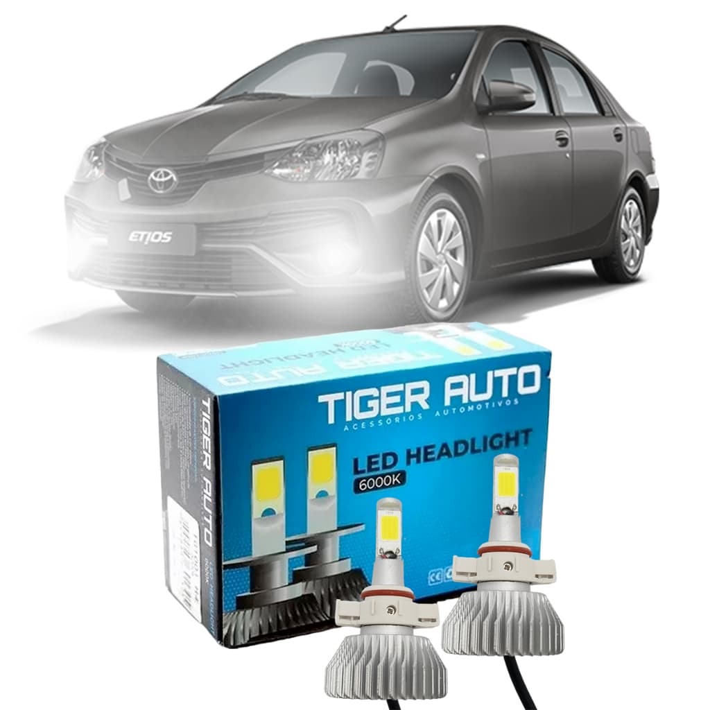Kit Lâmpada Super Led Toyota Etios Farol De Milha Etios 2019