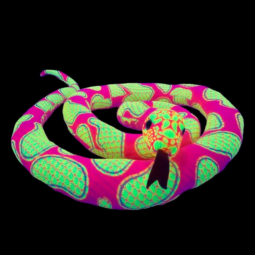 Cobra Píton Com Tinta Fluor