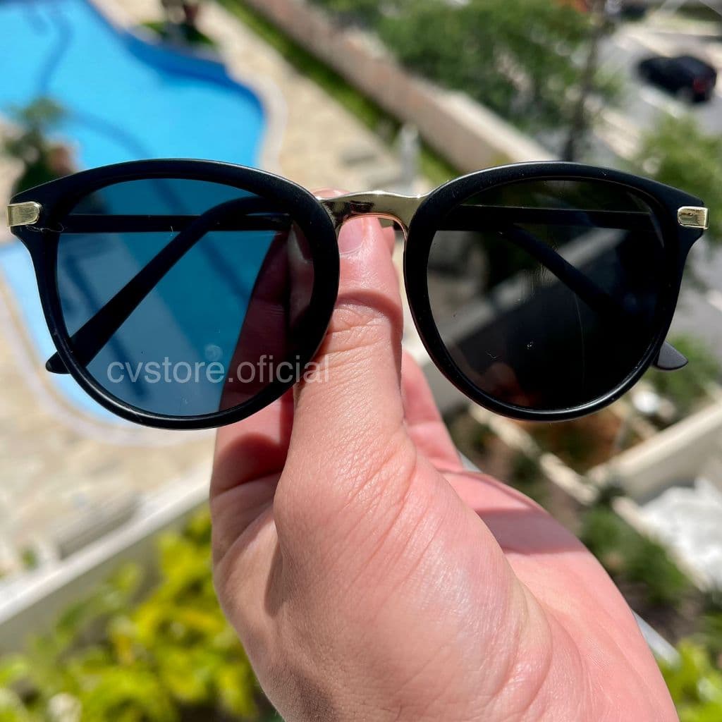 Óculos De Sol Modelo Rib2 Estilo Clássico Feminino Erica Moda Proteção Uv400 Retro Vintage Referência Verão Tendência
