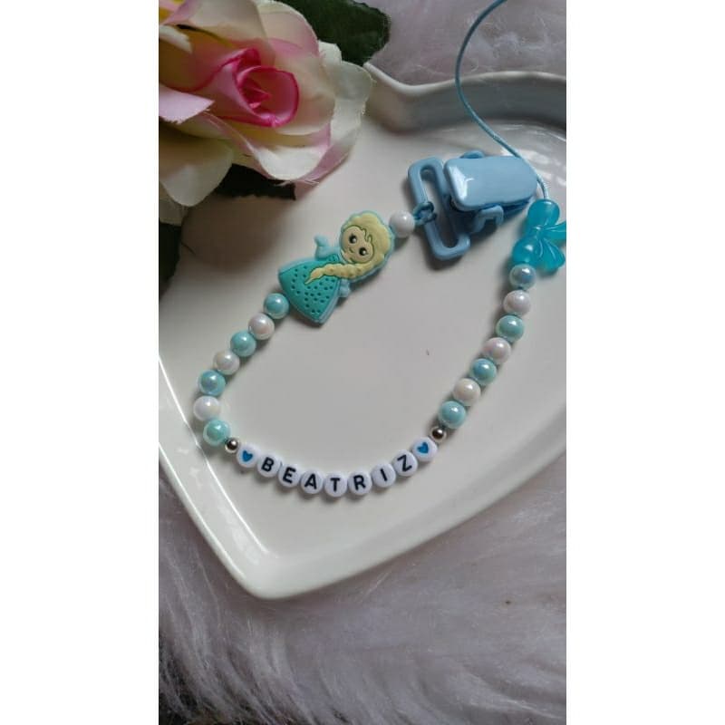 prendedor de chupeta com nome personalizado bebes🎀
