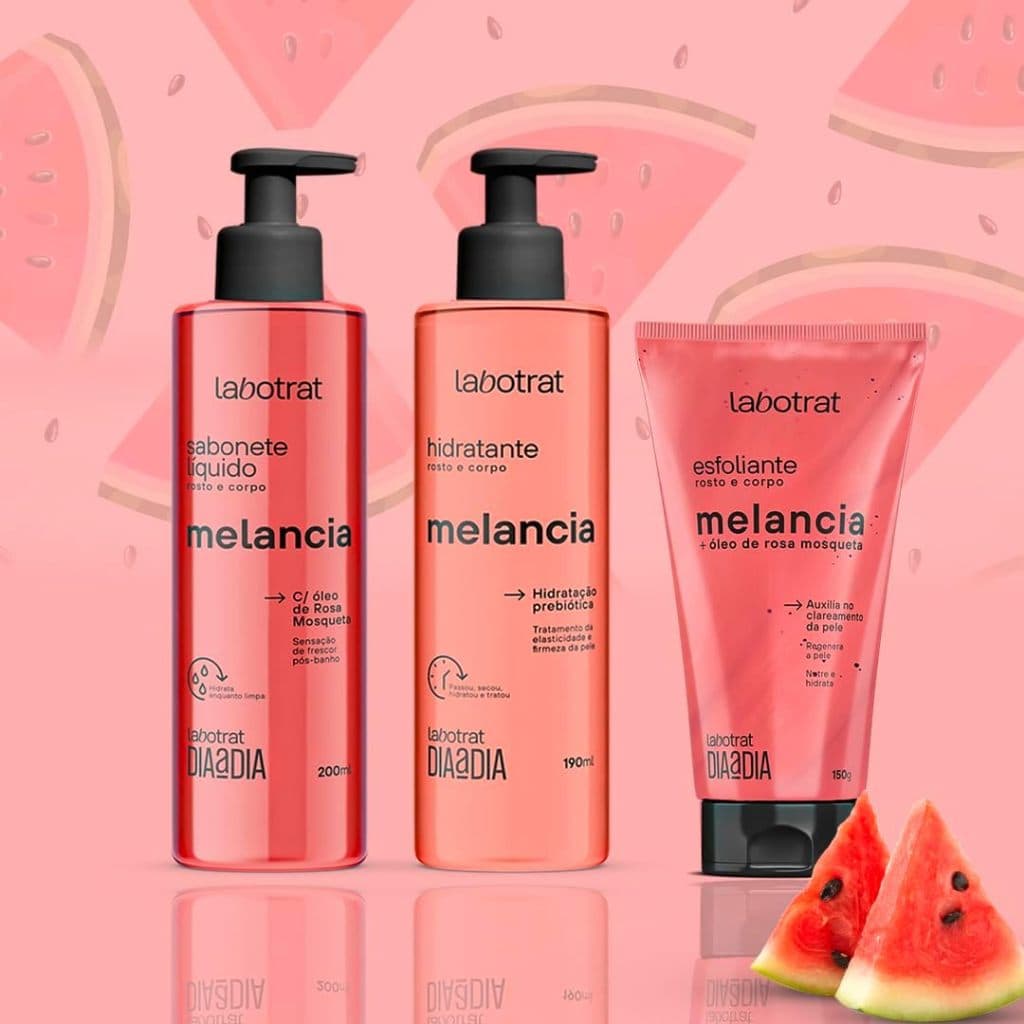 Kit Dia a Dia Rosto e Corpo Labotrat Melancia