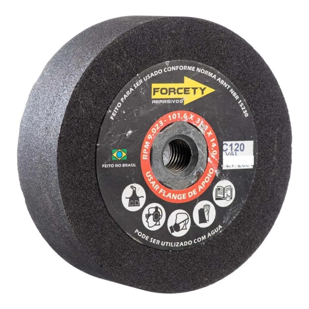 Rebolo Reto Boca De Pia 100mm 4 Polegadas Para Granito Marmoraria Porcelanato Rosca M14 P/ Lixadeira