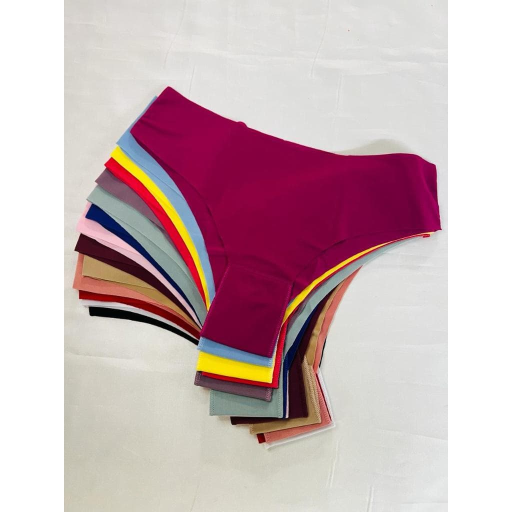 Kit 3 Calcinhas Sem Costura Não Marca Na Roupa Tanga Corte A Laser Feminino Adulto