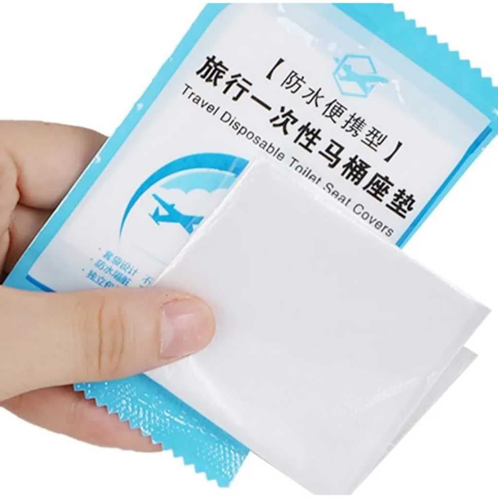 10 Pcs Protetor Sanitário Plástico Descartável Tampa De Assento Do Vaso Sanitário De Viagem Portátil Banheiro