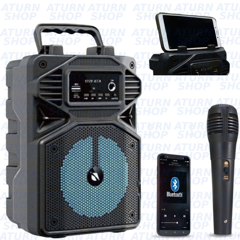 Caixa De Som Bluetooth Portátil Com Microfone Com Bateria Esportiva Alto Falante Bass