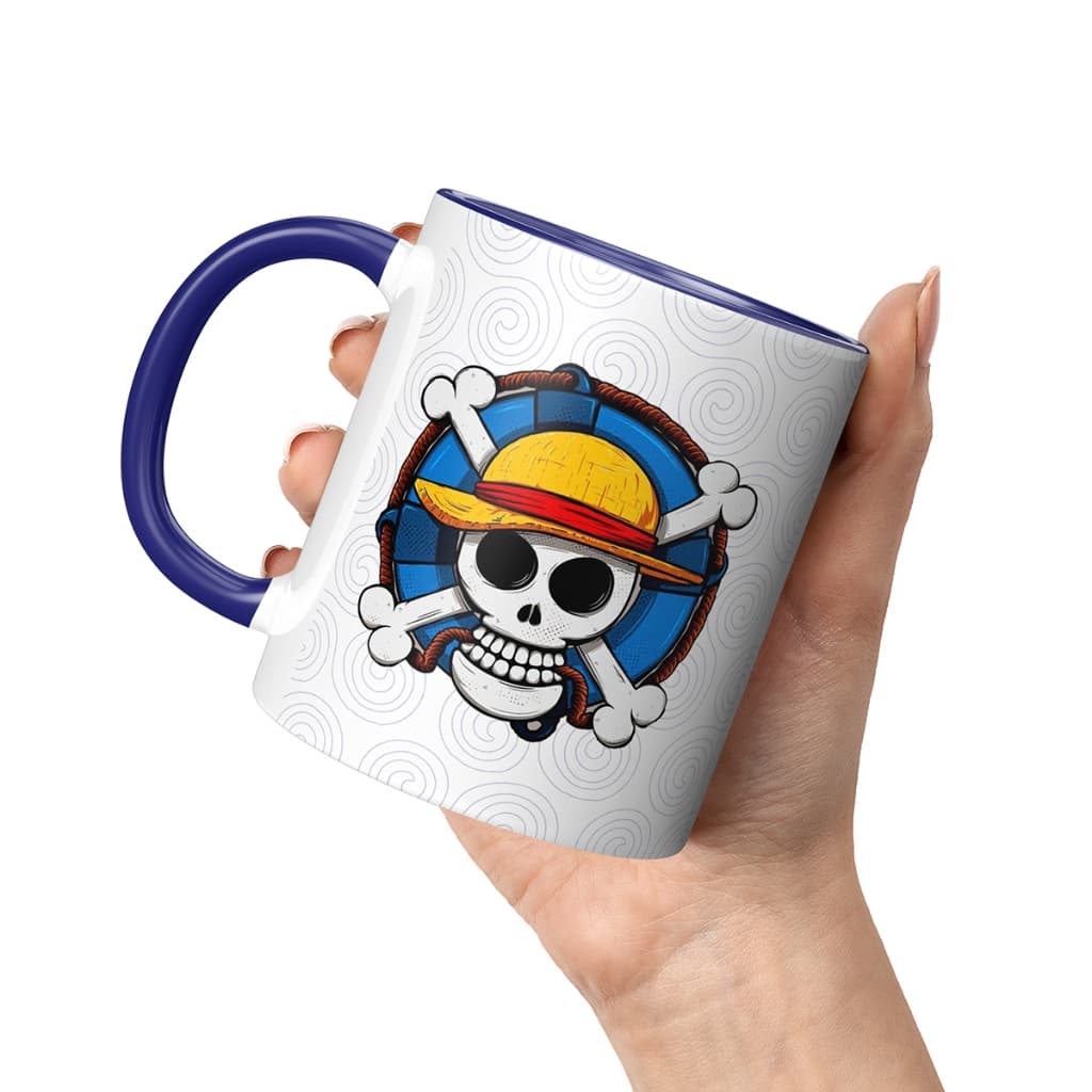 Caneca One Piece Luffy Monkey D Anime Piratas Porcelana Xícara Lufy Zoro Roronoa Tina Chopper Chibi