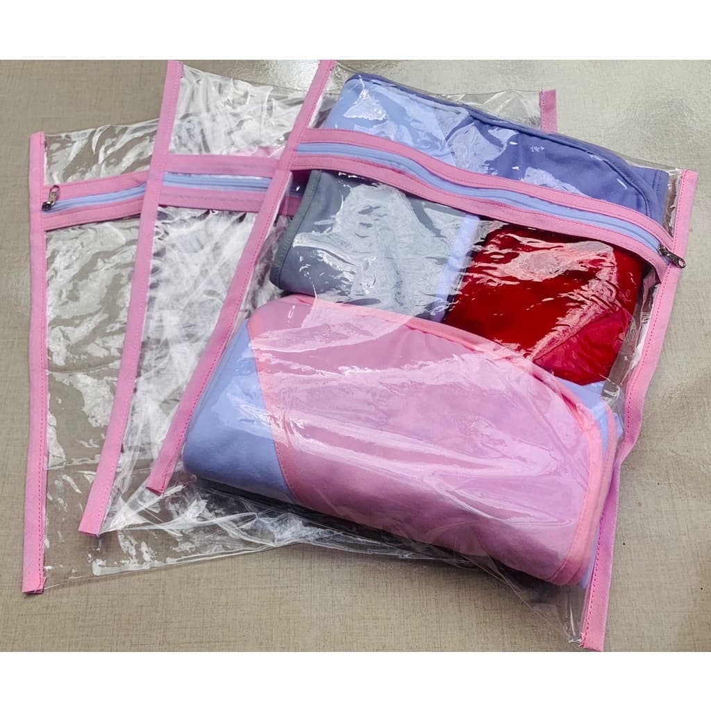 KIT 2 SAQUINHOS de plástico organizador, maternidade, escola, mochila, viagem