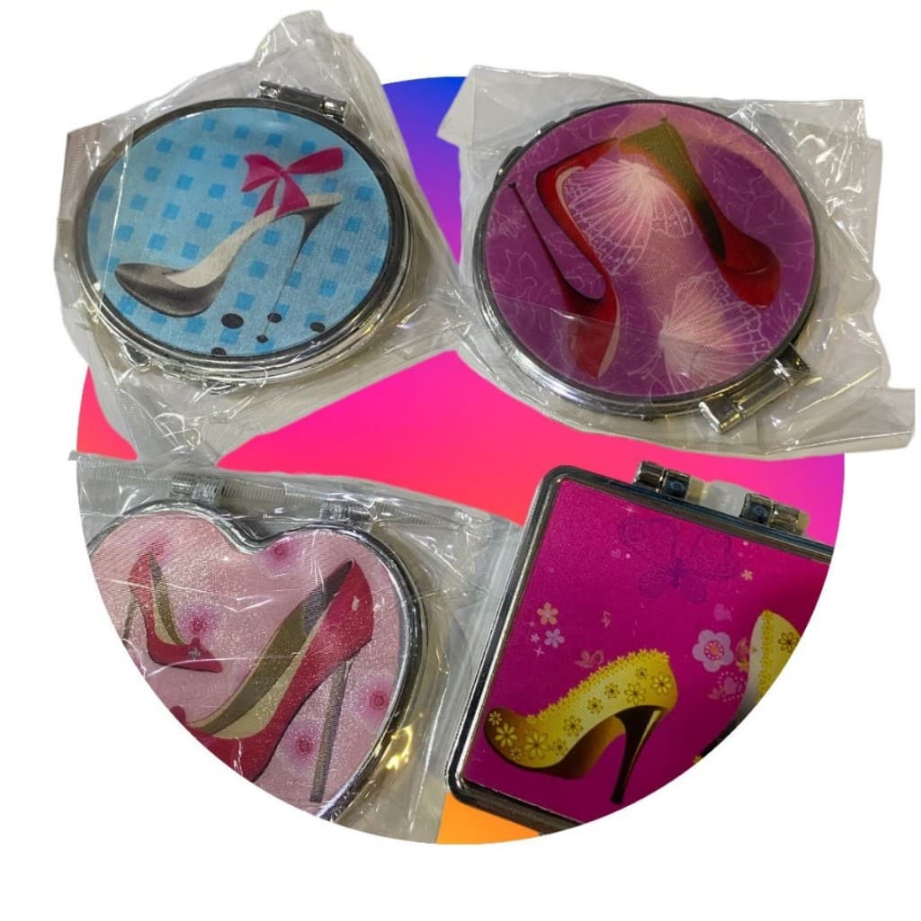 Espelho de bolso pequeno decoração festas com 10 unidades RF