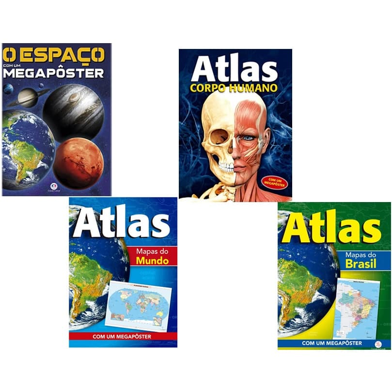 Atlas Educativo Mapas, Espaço, Corpo Humano escolha o seu