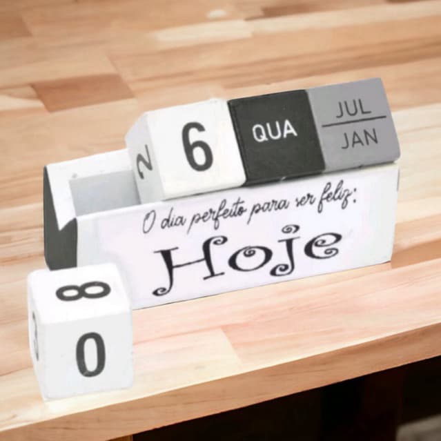 Calendário permanente útil e elegante decoração