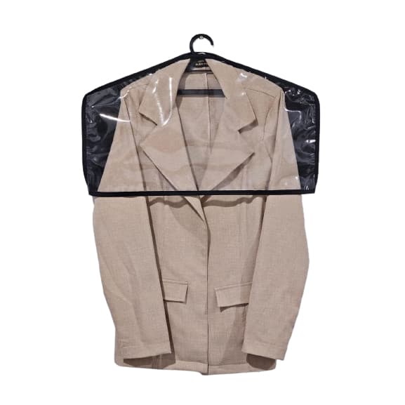 Kit com 20 Ombreira Para Roupas em TNT com Frente em PVC - Protetor para roupas, Capa ombreira em TNT e PVC