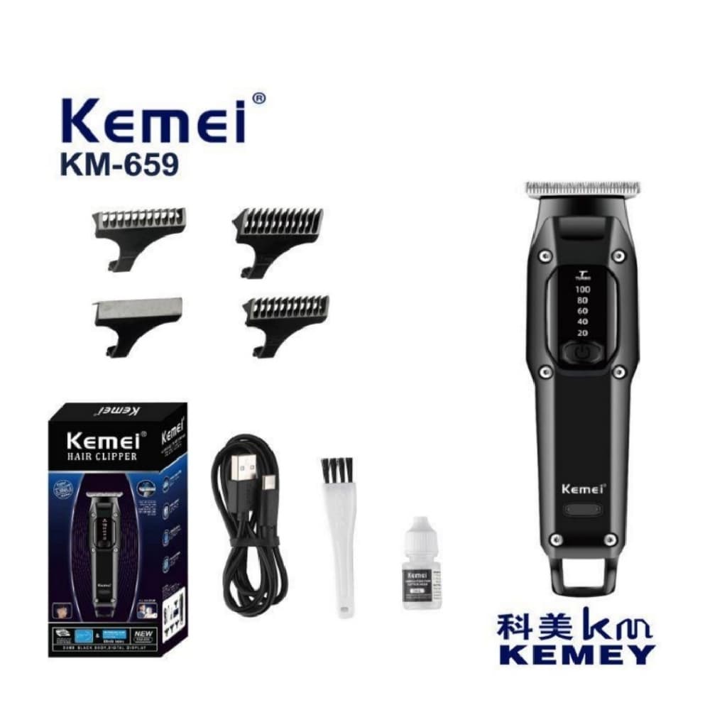 Máquina De Cortar Cabelo e Barbeador Kemei km 659
