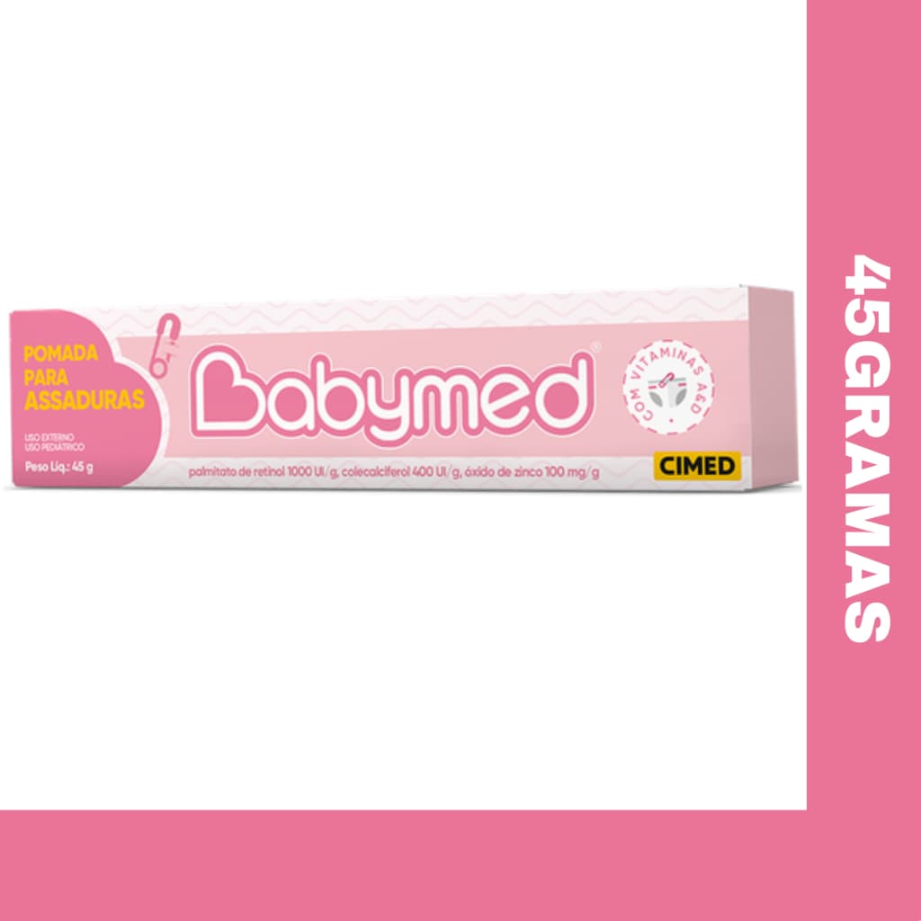 Pomada Babymed Creme Para Prevenção de Assadura Rosa:45g