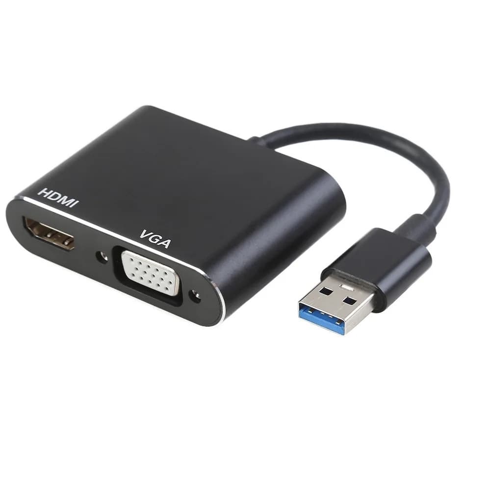 Cabo Adaptador USB 3.0 Para Hdmi Vga Video Audio 1080p FY730