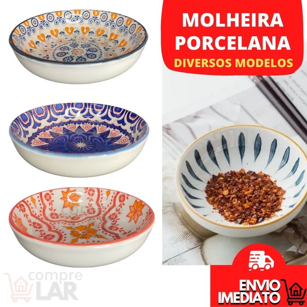 Petisqueira Molheira Mini Bowl de Cerâmica Porcelana Porta Molho Shoyu Sushi Cozinha Ingredientes