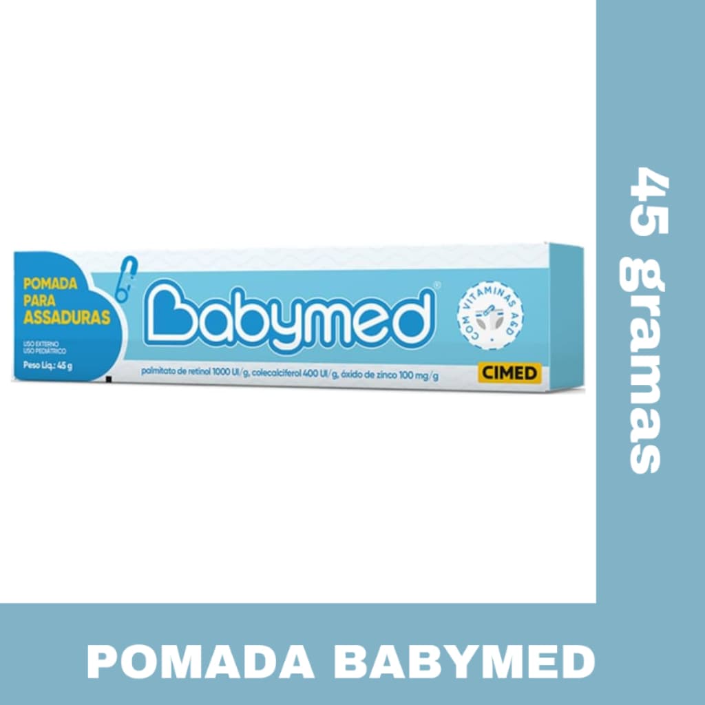 Pomada Babymed Creme Para Prevenção de Assadura Azul 45g