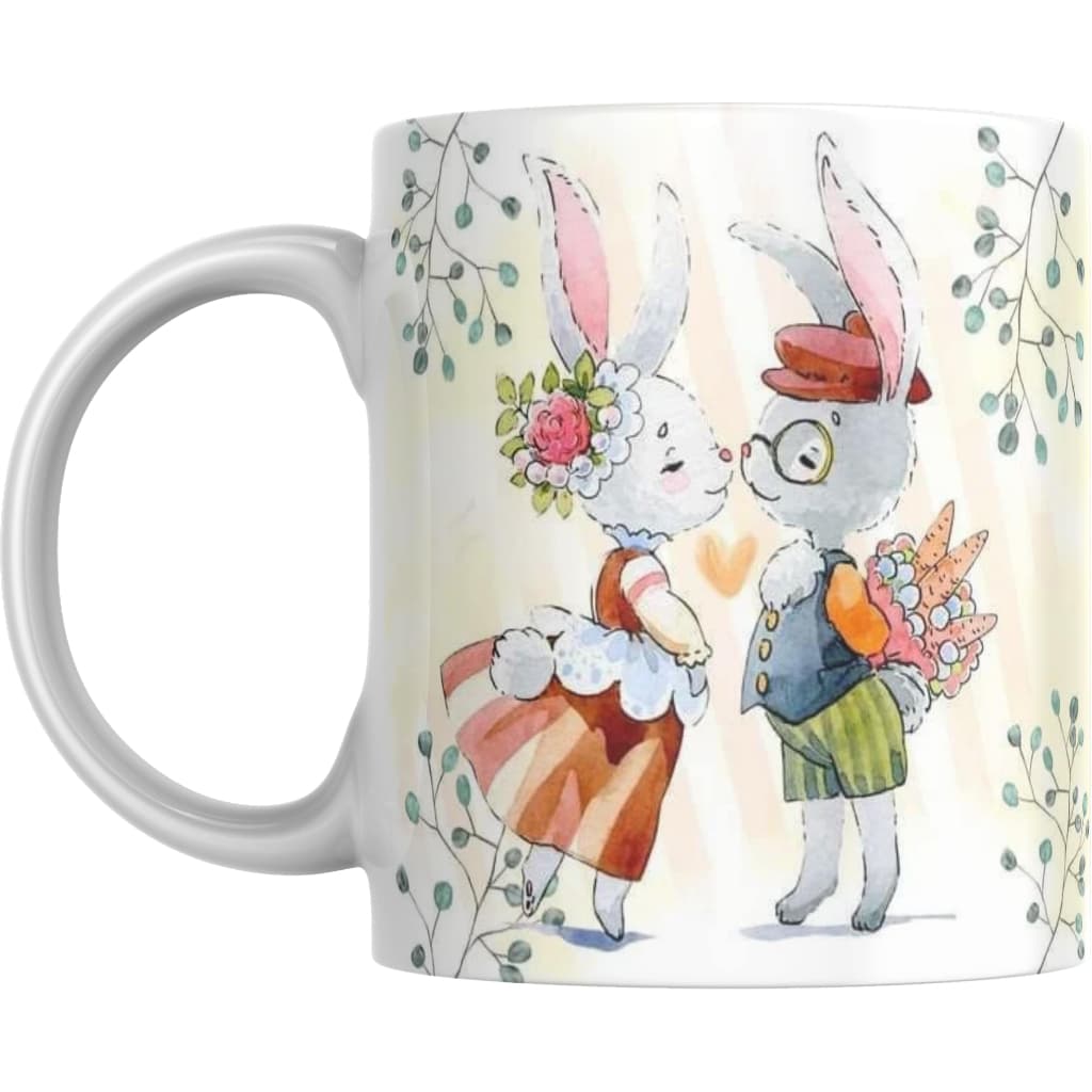 Caneca Personalizada Pascoa Chocolate Coelho Modelo 020