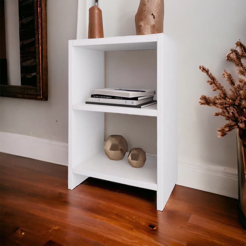 Mesa de Cabeceira Para Quarto/Sala 100% Mdf Branco