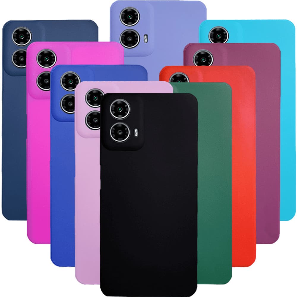 Kit 2X1 Motorola Moto G73 - Capa Silicone Aveludada Colorida Veludo + Película Frontal Ceramica 9D