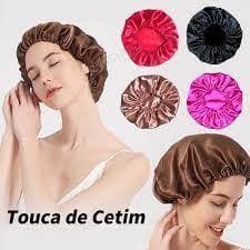 Kit com 4 Toucas de Cetim Antifrizz Touca de Banho de Cetim Touca de Banho de Cetim