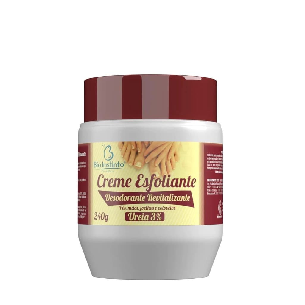 Creme Esfoliante Revitalizante para Pés e Mãos Bio Instinto